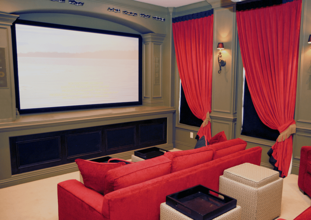 Home Theater built as part of a basement remodel in Colorado.