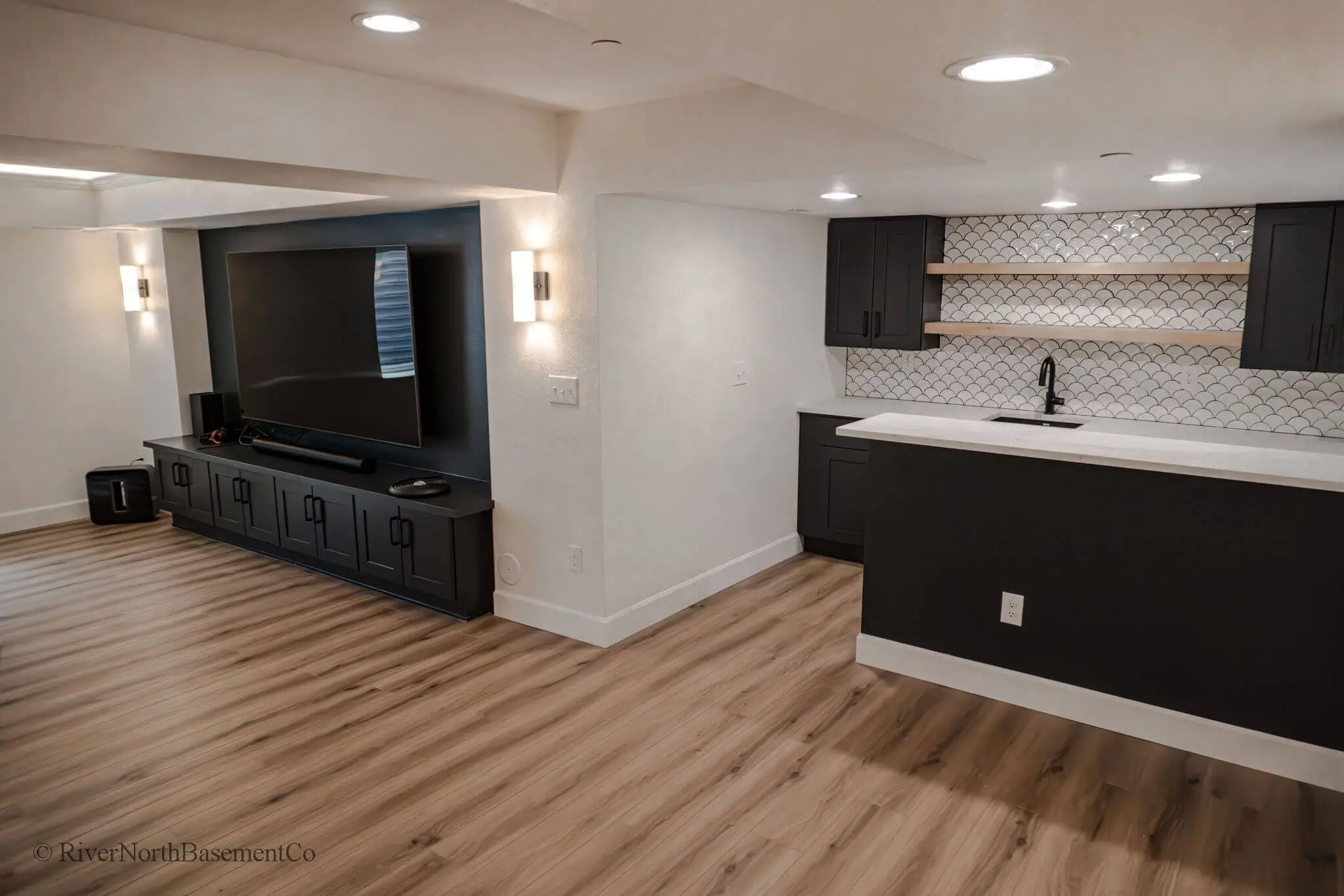 Denver remodel completed within budget by River North Basement Company.