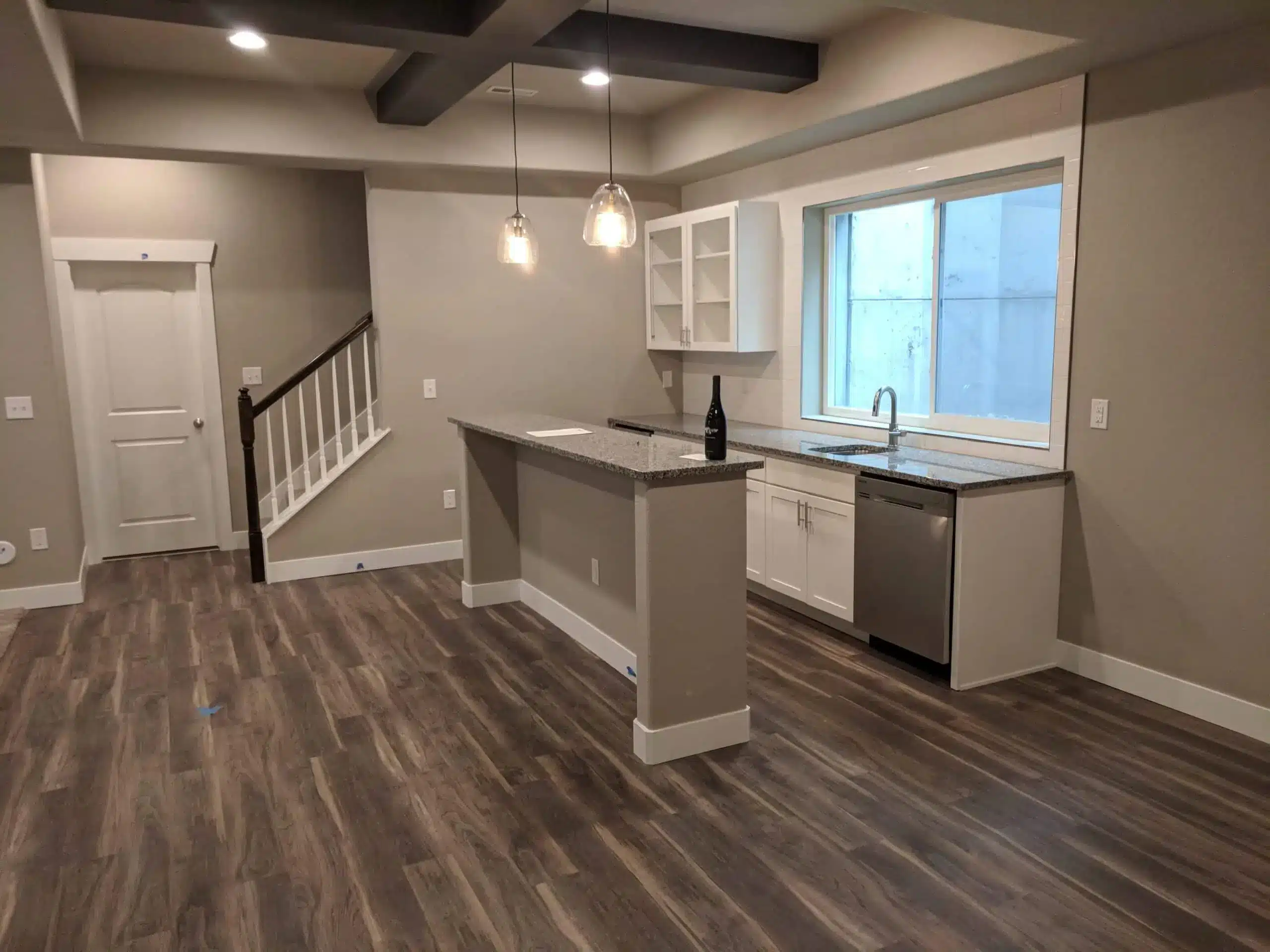 unfinished basement vs finished basement comparison